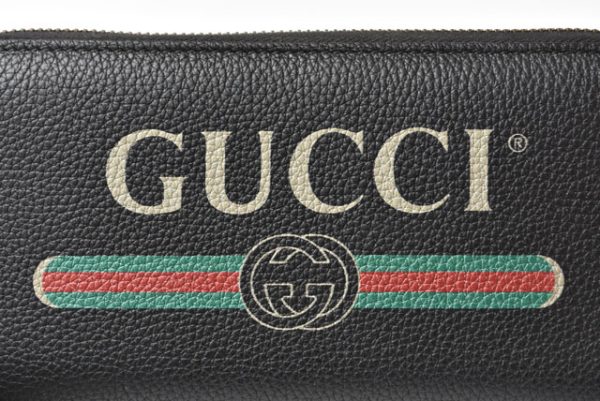 m221216 58 g 3 GUCCI Wallet Vintage Logo Print Leather Black