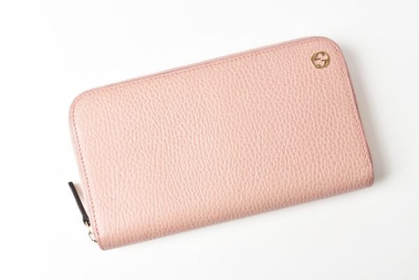 m2301 1 g 2 GUCCI Wallet Petit Marmont Leather Pink