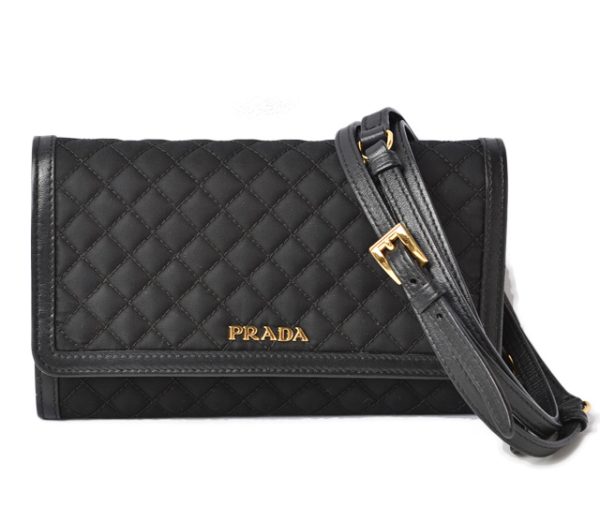 m2301 4 p 1 Prada Multi Wallet Shoulder Case Black