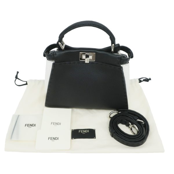 m2310 05 804771mr 09 Fendi Peekaboo Handbag Small Shoulder Black