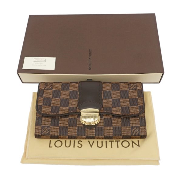 m2406 06 801881ih 09 Louis Vuitton Portefeuil Sistine Clutch Bag Brown