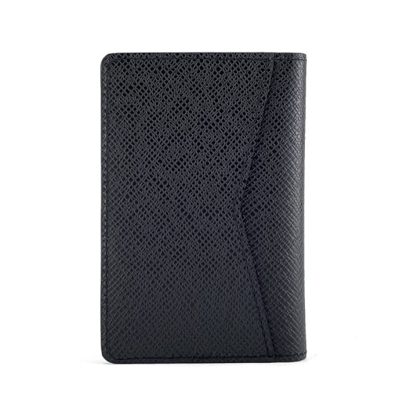 m30537 02 Louis Vuitton Taiga Leather Card Case Noir