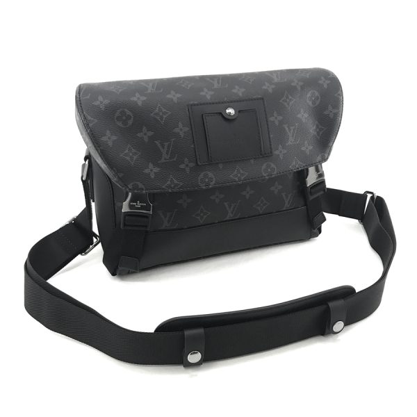 m40511 01 Louis Vuitton Monogram Eclipse Leather Shoulder Bag