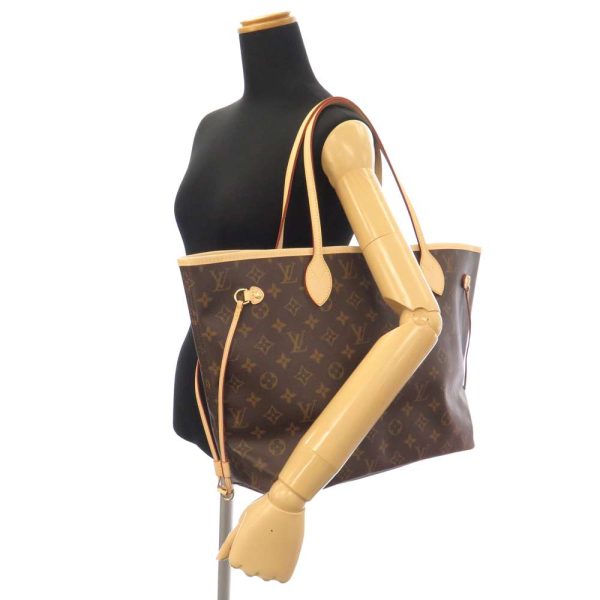 m40995 05 Louis Vuitton Neverfull MM Handbag Tote Bag Beige