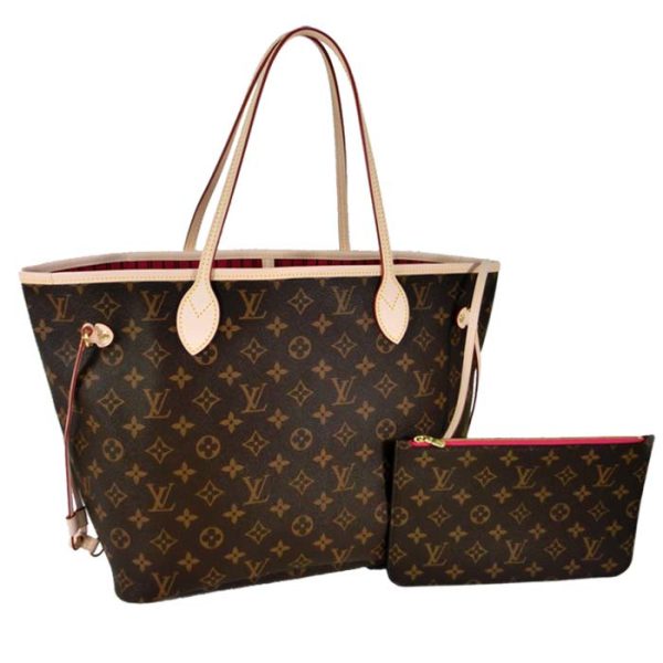 m41178 1 Louis Vuitton Monogram Leather Tote Bag Pivoine