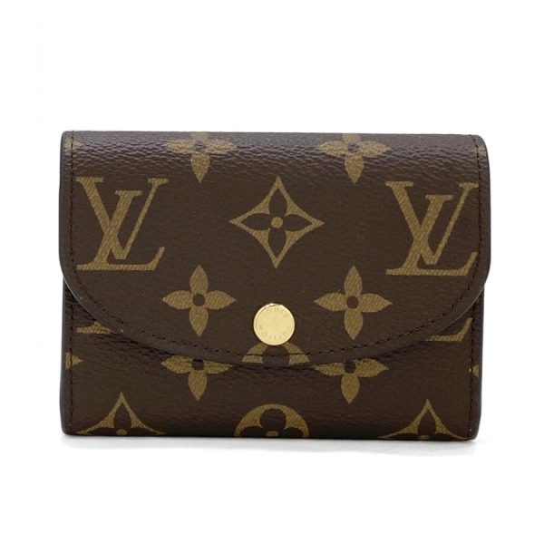 m41939 001 Louis Vuitton Portomone Rosali Monogram Rose Coin Case