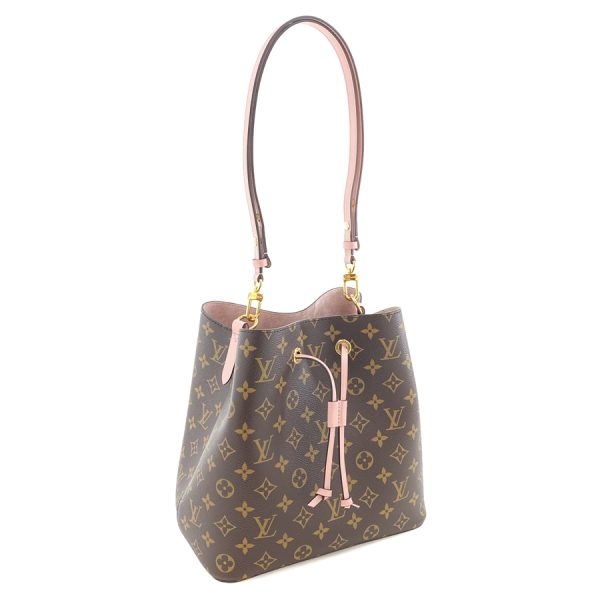 m44022 01 Louis Vuitton Monogram Leather Shoulder Bag Rose Poudre