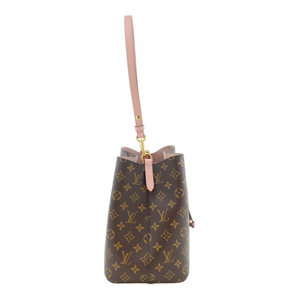 m44022 03 Louis Vuitton Monogram Leather Shoulder Bag Rose Poudre