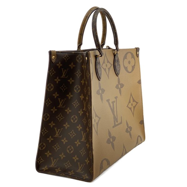 m44576 03 Louis Vuitton Giant Monogram Leather Handbag Brown