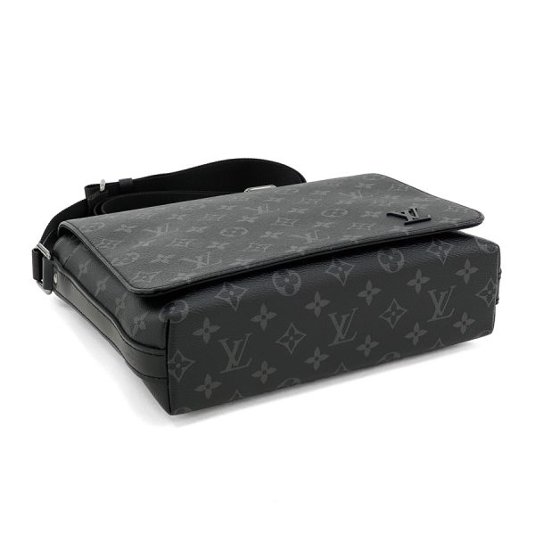 m45272 04 Louis Vuitton Monogram Eclipse Leather Shoulder Bag