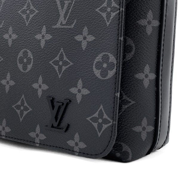 m45272 06 Louis Vuitton Monogram Eclipse Leather Shoulder Bag