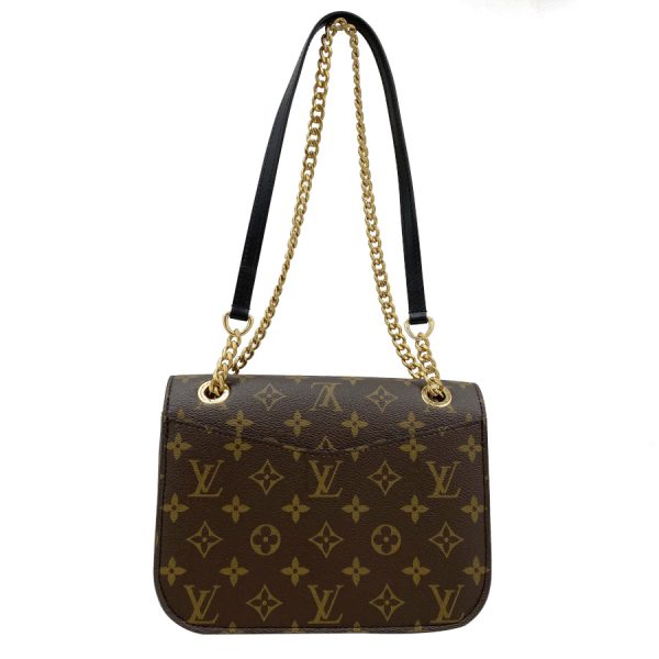 m45592 02 Louis Vuitton Passy Monogram Hand Bag Brown Gold