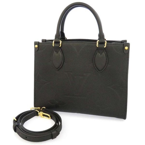 m45653 01 Louis Vuitton On the Go PM Handbag Black