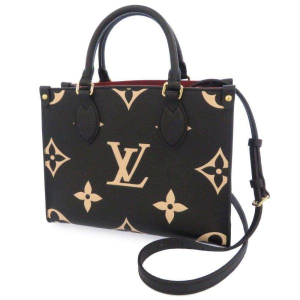 m45659 01 Louis Vuitton On the Go PM Black Beige