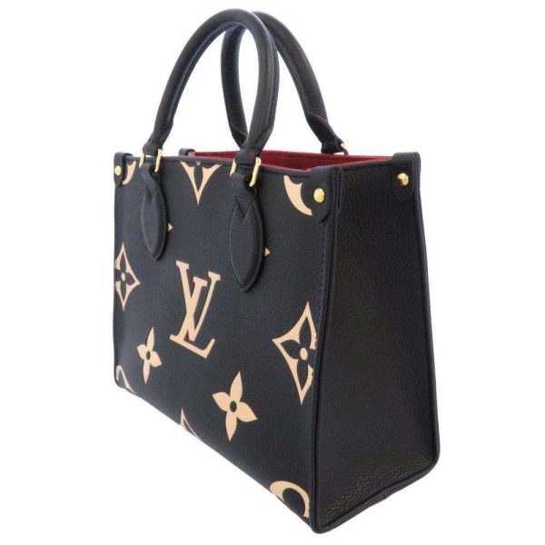 m45659 02 Louis Vuitton On the Go PM Black Beige