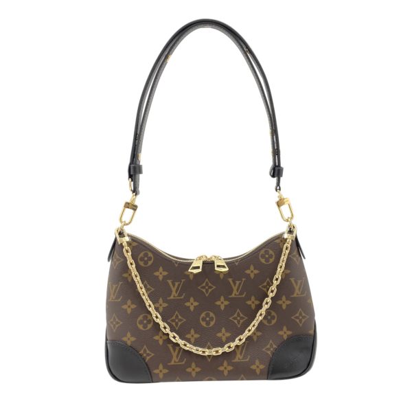 m45831 01 Louis Vuitton Boulogne Monogram Leather Shoulder Bag