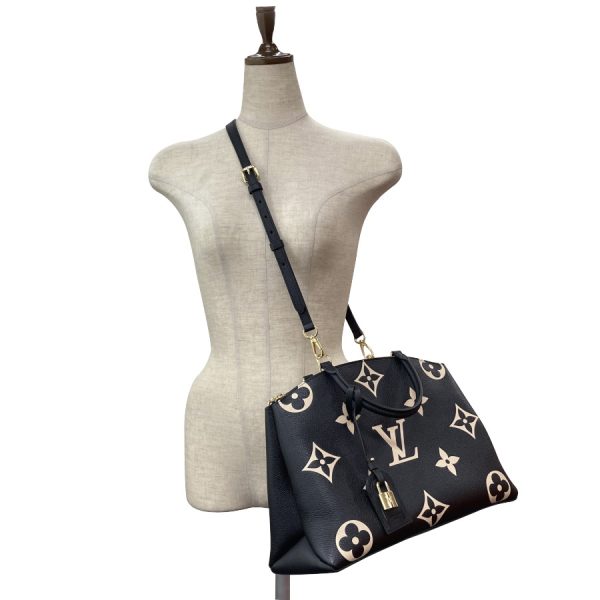 m45842 10 Louis Vuitton Grand Palais Bicolor Monogram Empreinte Leather Handbag