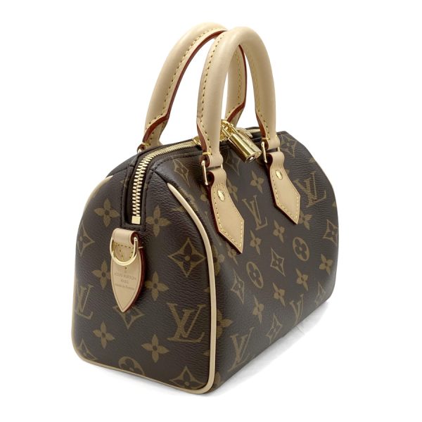 m46234 04 Louis Vuitton Speedy Bandouliere Monogram Hand Shoulder Bag Brown