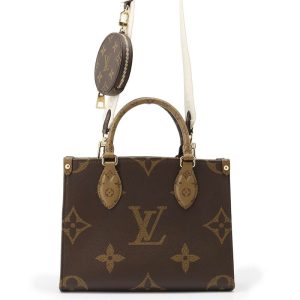 m46373 01 Louis Vuitton Monogram Popin Coeuron Shoulder Bag Brown