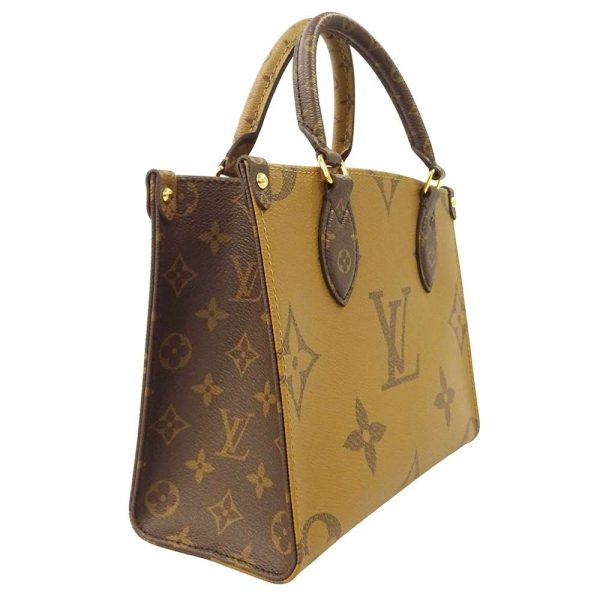 m46373 09 Louis Vuitton On the Go PM 2way Tote Bag Red