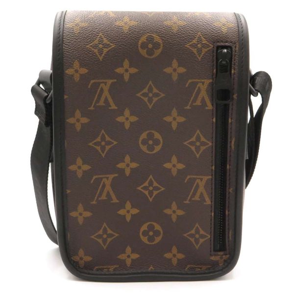 m46442 03 Louis Vuitton Macassar Archie Messenger Shoulder Bag Black