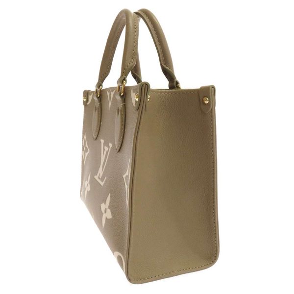 m46647 02 Louis Vuitton On the Go PM Handbag Khaki