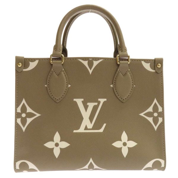 m46647 03 Louis Vuitton On the Go PM Handbag Khaki