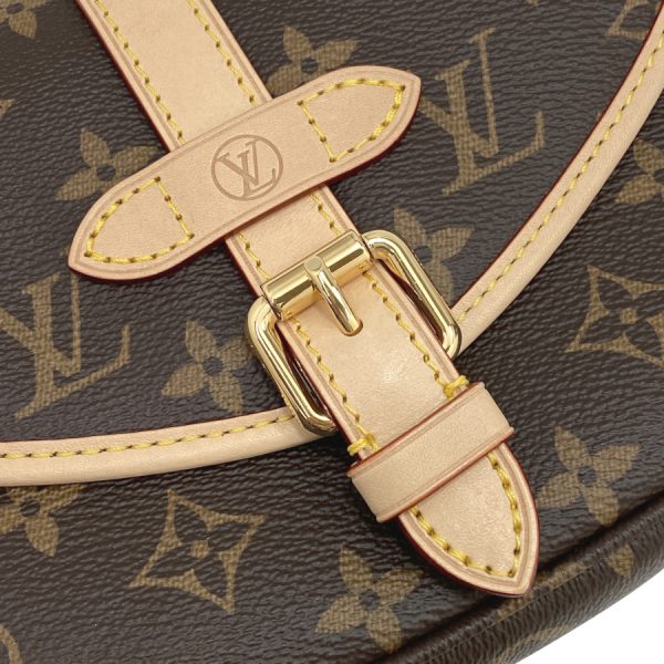 m46740 07 Louis Vuitton Saumur Monogram Brown Leather Handbag