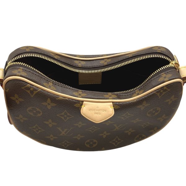 m46828 06 Louis Vuitton Croissant Monogram Leather Shoulder Bag