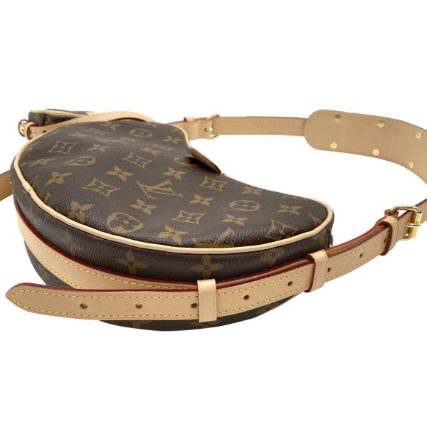 m46828 09 Louis Vuitton Croissant Monogram Leather Shoulder Bag