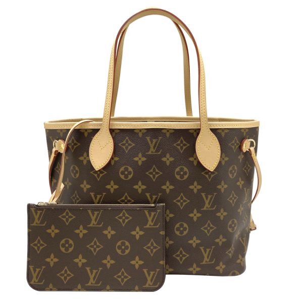 m46979 01 Louis Vuitton Neverfull Monogram Handbag