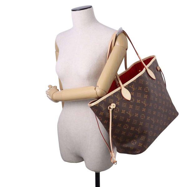 m46987 04 Louis Vuitton Neverfull MM Tote Bag Threes