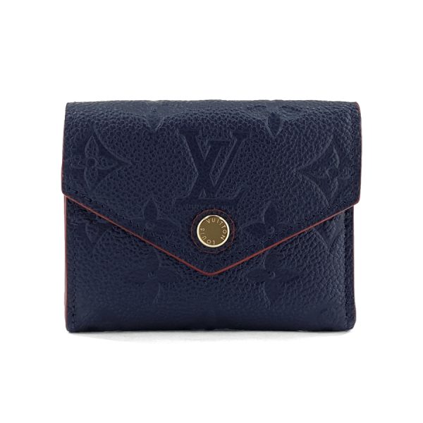 m58880 01 Louis Vuitton Wallet Tri Fold Zoe Monogram Empreinte Marine Rouge