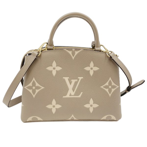 m58914 02 Louis Vuitton Petit Palais Monogram Empreinte Leather Shoulder Bag