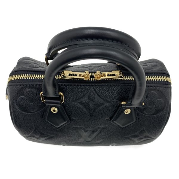 m58953 04 Louis Vuitton Bandouliere Monogram Empriente 20 Speedy Bag Black