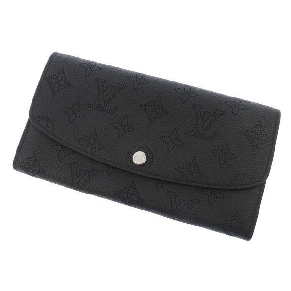 m60143 01 LOUIS VUITTON Portefeuille Iris Long Wallet Black