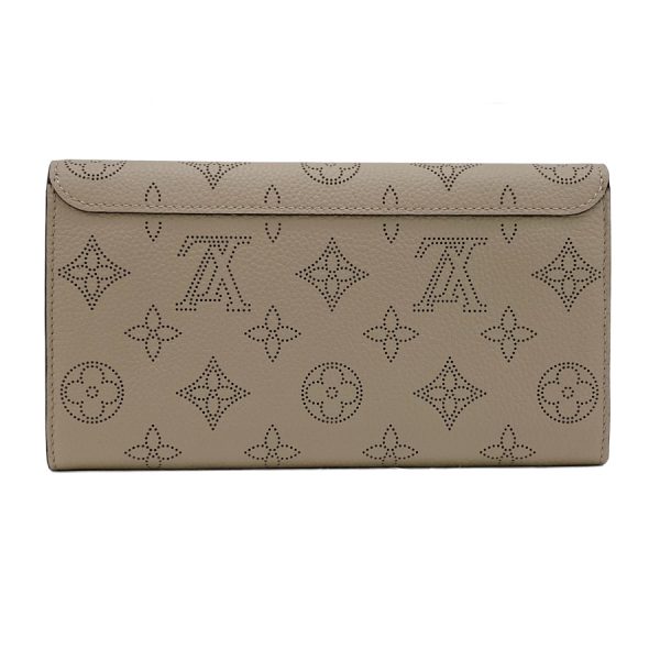 m60144 02 Louis Vuitton Wallet Long Wallet Iris Mahina Gale Beige