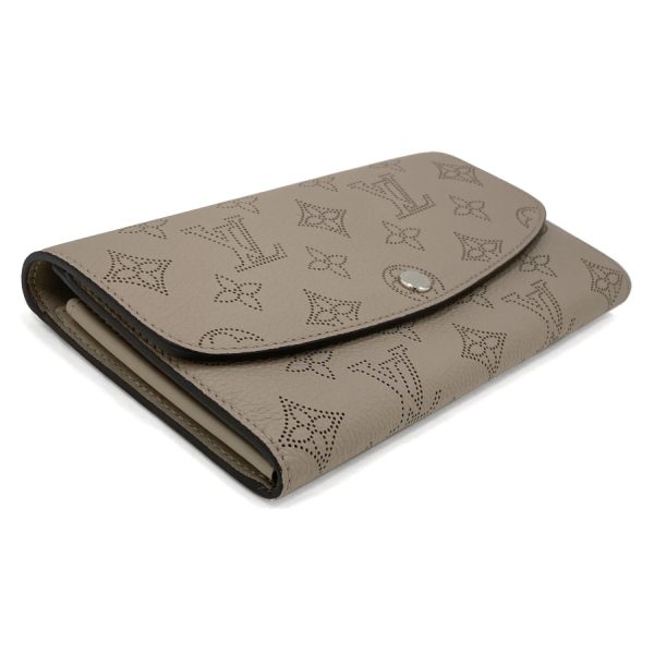 m60144 06 Louis Vuitton Wallet Long Wallet Iris Mahina Gale Beige