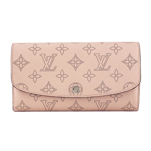 m60145 01 Louis Vuitton Flap Wallet Iris Mahina Magnolia