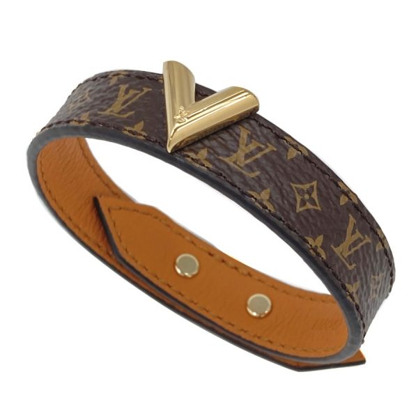 m6042f 0111 Louis Vuitton Essential V Monogram Bracelet Brown