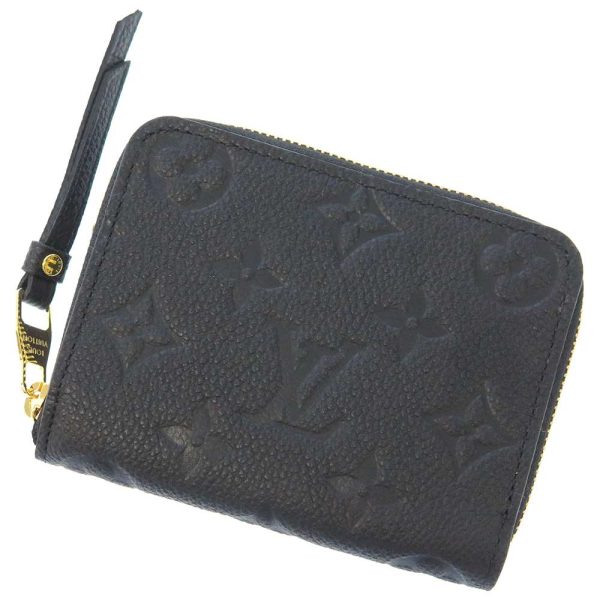 m60574 01 Louis Vuitton Zippy Coin Purse Black