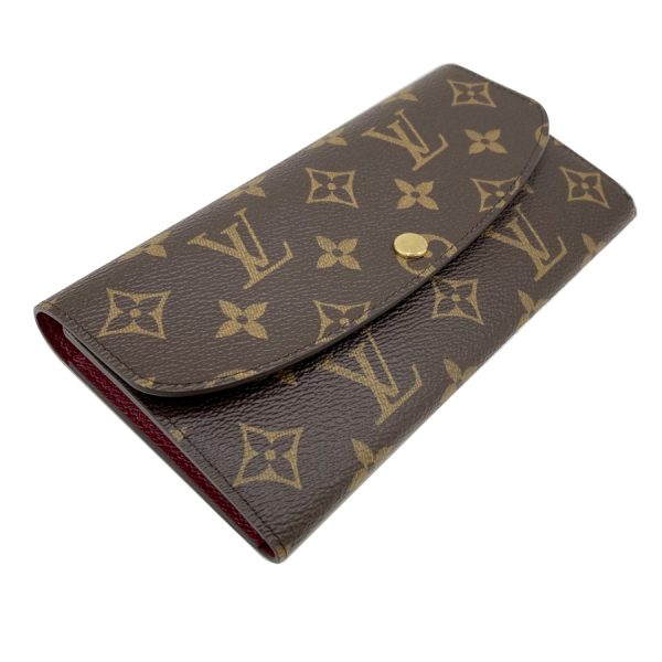 m60697 03 Louis Vuitton Long Wallet Bifold Emily Monogram Fuchsia