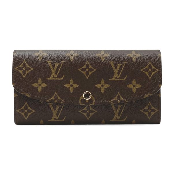 m60697 10 Louis Vuitton Long Wallet Bifold Emily Monogram Fuchsia