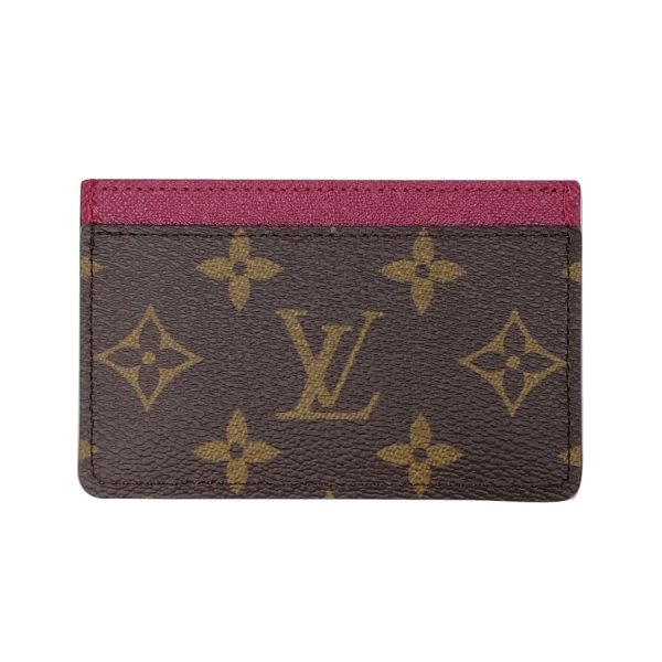 m60703 01 Louis Vuitton Porto Cult Monogram Fuchsia Card Case