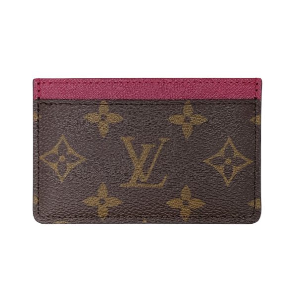 m60703 02 Louis Vuitton Porto Cult Monogram Fuchsia Card Case