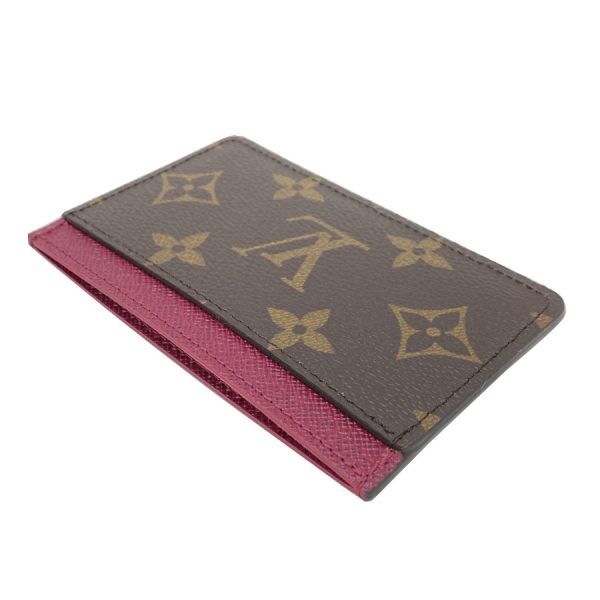 m60703 03 Louis Vuitton Porto Cult Monogram Fuchsia Card Case