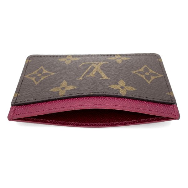 m60703 04 Louis Vuitton Porto Cult Monogram Fuchsia Card Case