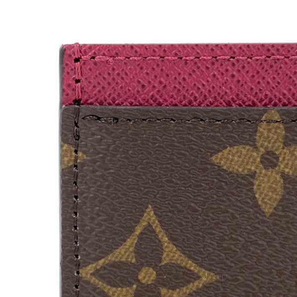 m60703 06 Louis Vuitton Porto Cult Monogram Fuchsia Card Case