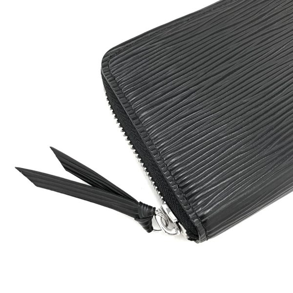 m60915 06 Louis Vuitton Portefeuille Clemence Epi Noir Wallet