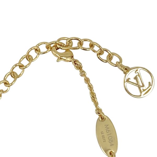 m61084 03 Louis Vuitton Essential V Logo Initial Chain Bracelet Gold